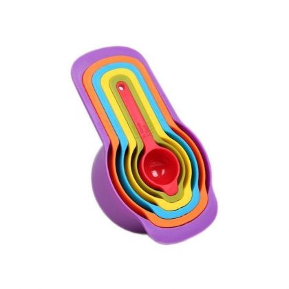 Measuring Spoons Set - 6 Pcs - Multi Color - Kitchen Tools - Best Price in Pakistan - HitShop.pk